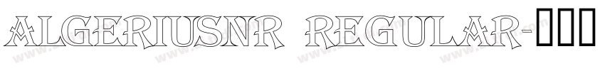 AlgeriusNr Regular字体转换
